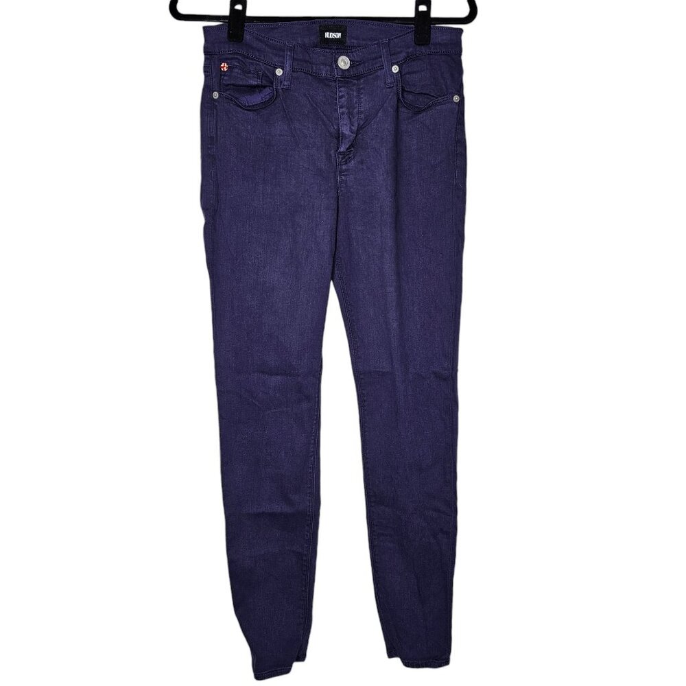 ⚡️Hudson Size 29 Purple Krista Ankle Super Skinny Jeans Mid Rise Stretch